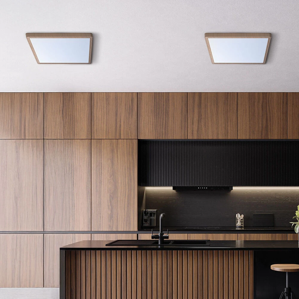 Πλαφονιέρα "Jade" slim 26W CCT Ξύλο 30x30 - Braytron