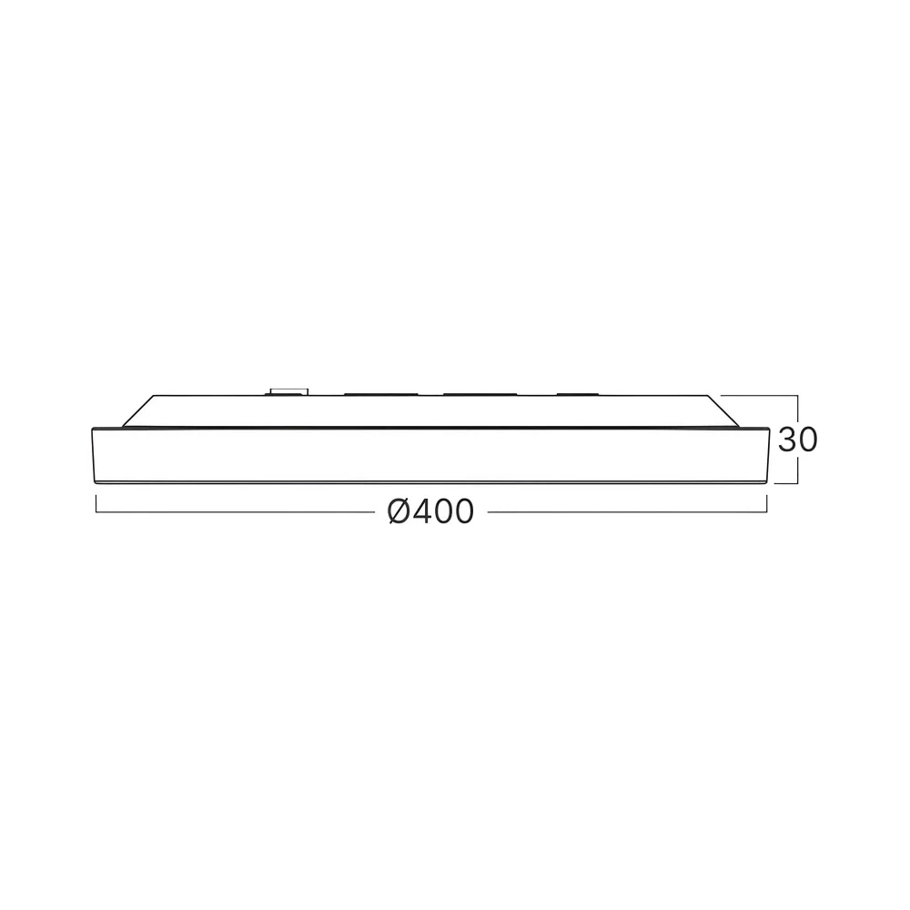 Πλαφονιέρα "Jade" slim 35W 5CCT Ø40 Μαύρη - Braytron