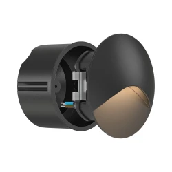 Απλίκα χωνευτή "Veksus" IP65 3000k 180lm Μαύρη - Braytron