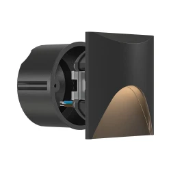 Απλίκα χωνευτή "Veksus" IP65 3000k 180lm Μαύρη - Braytron