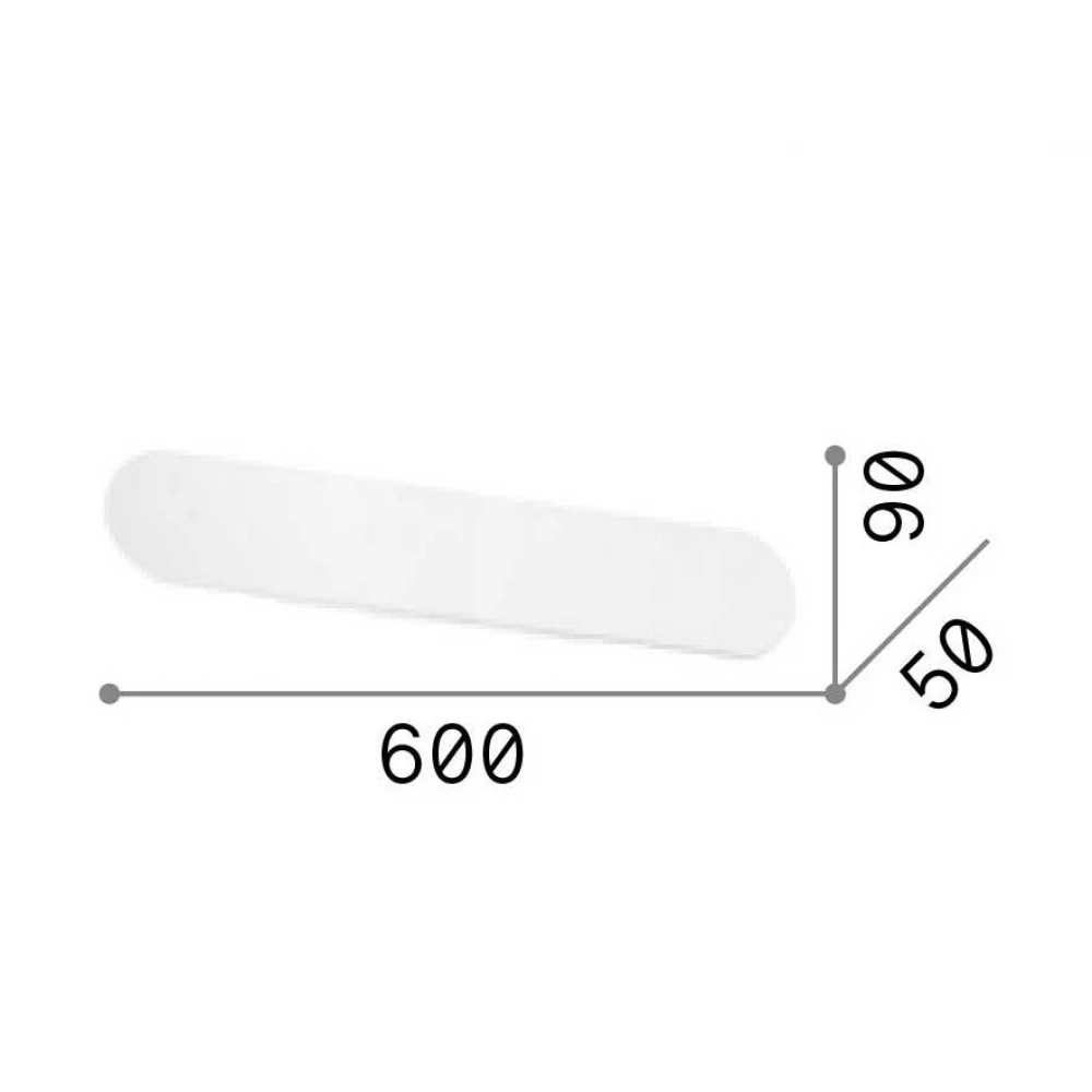 LED Απλίκα Αλουμινίου Σε Ορειχάλκινο Χρώμα D60cm 30W ECHO - IDEAL LUX