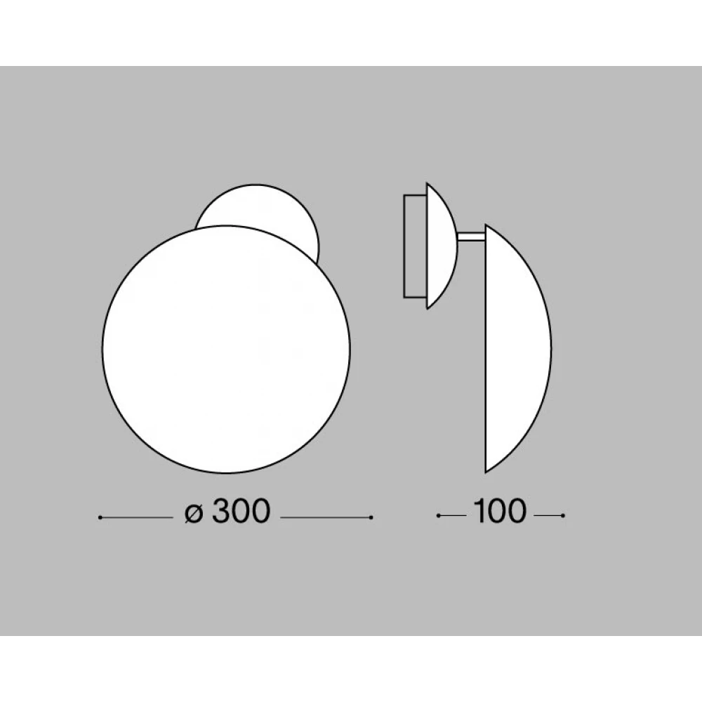 LED Απλίκα Μεταλλική Σε Λευκό - Χρυσό Χρώμα 11W Eclissi ap small - IDEAL LUX