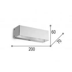 Απλίκα Μεταλλική Σε Νικέλ Χρώμα 2x G9 Flash ap2 - IDEAL LUX