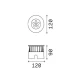 Χωνευτό Φωτιστικό Εδάφους LED 6W IP67 Floor pt d12 -  IDEAL LUX