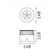 Χωνευτό Φωτιστικό Εδάφους LED 12W IP67 Floor pt d14 -  IDEAL LUX