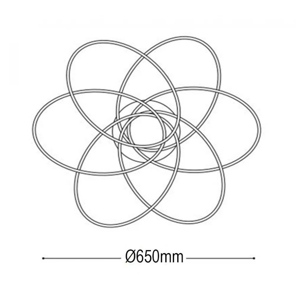 LED Φωτιστικό Οροφής Μεταλλικό Λευκό 74W Karol pl d65 - IDEAL LUX