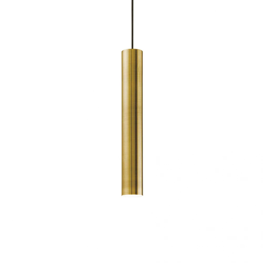 Φωτιστικό Οροφής Μονόφωτο Ορειχάλκινο Look IDEAL LUX