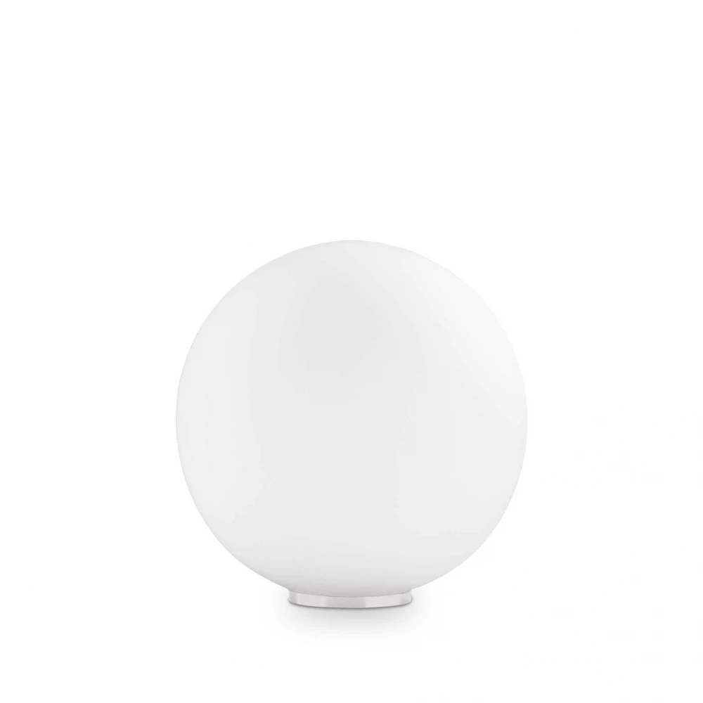 Πορτατίφ Σε Λευκό Γυαλί 1XE27 30cm MAPA BIANCO IDEAL LUX