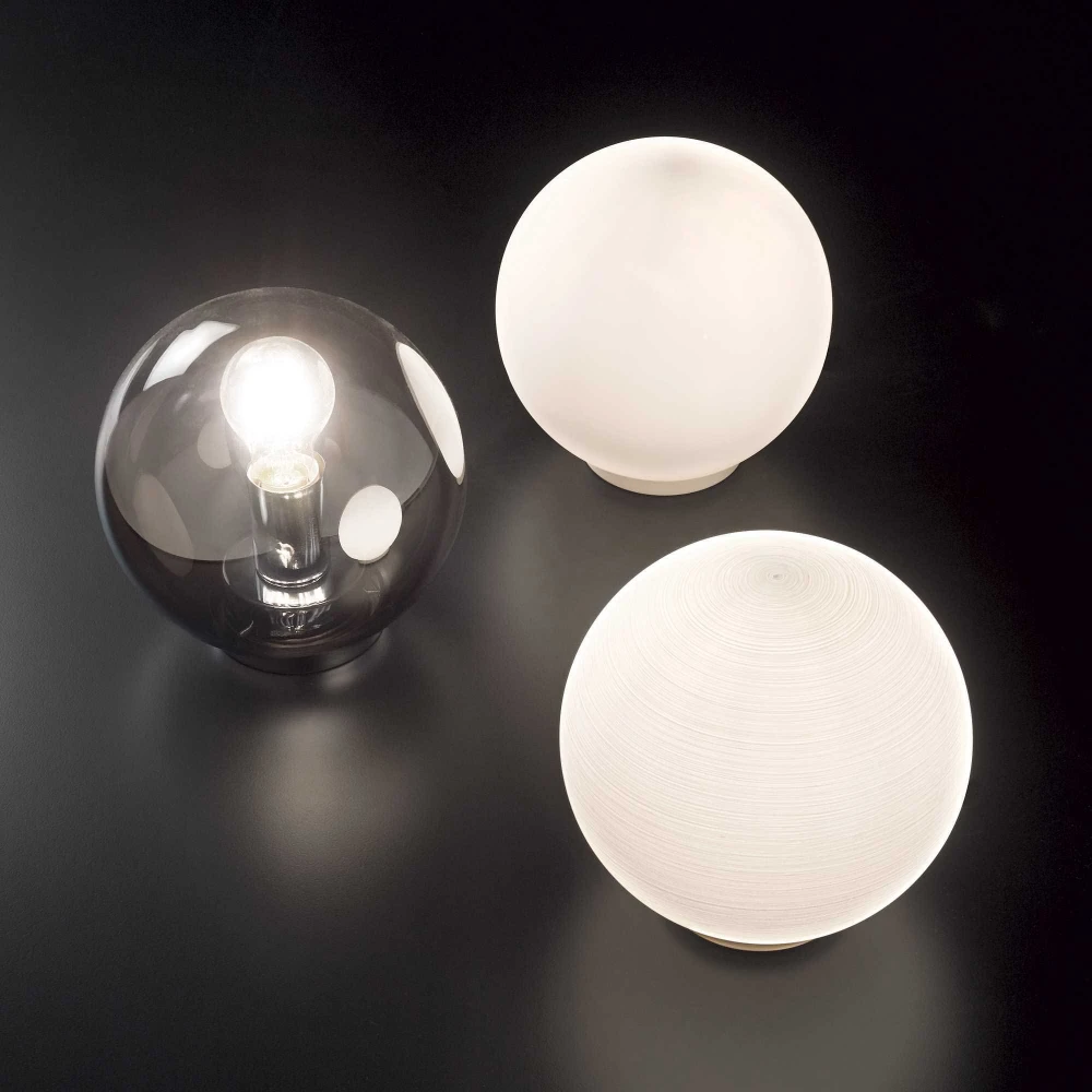 Πορτατίφ Με Λευκό Γυαλί 20cm 1XE27 MAPA BIANCO IDEAL LUX