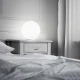 Πορτατίφ Με Λευκό Γυαλί 20cm 1XE27 MAPA BIANCO IDEAL LUX