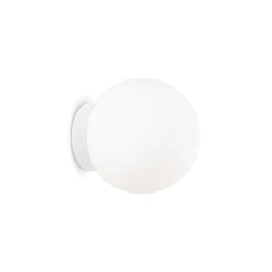 Φωτιστικό Επιτοίχιο Από Γυαλί Λευκό 15CM 1XE27 MAPA BIANCO IDEAL LUX