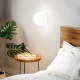 Φωτιστικό Επιτοίχιο Από Γυαλί Λευκό 15CM 1XE27 MAPA BIANCO IDEAL LUX
