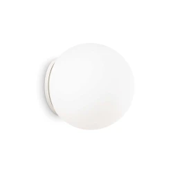 Φωτιστικό Επιτοίχιο Από Γυαλί Λευκό 30CM 1XE27 MAPA BIANCO IDEAL LUX