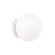 Φωτιστικό Επιτοίχιο Από Γυαλί Λευκό 30CM 1XE27 MAPA BIANCO IDEAL LUX