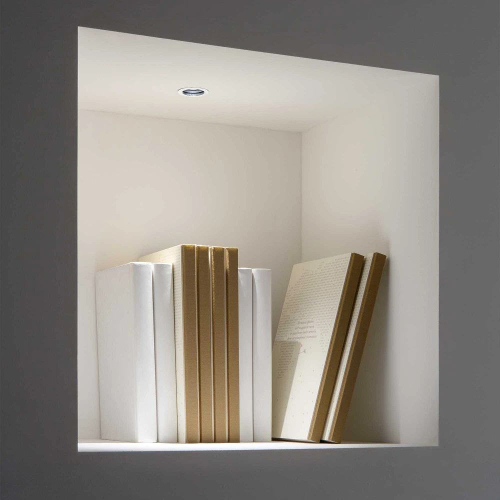 Χωνευτό Φωτιστικό Στρογγυλό D3,6 Λευκό LED 3W IP20 CRI90 ONE - IDEAL LUX