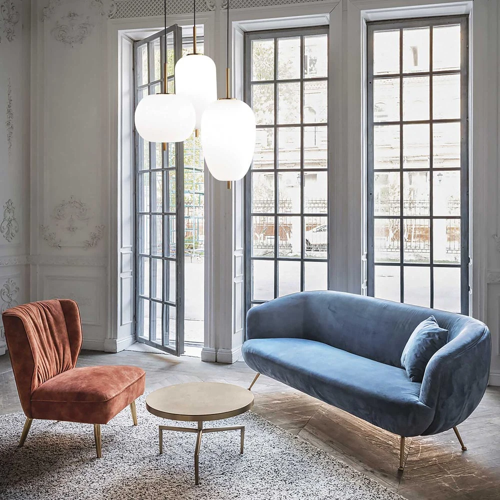 LED Φωτιστικό Οροφής Με Χρυσό Φινίρισμα Και Λευκό Φυσητό Γυαλί 60,2W Umile sp3 - IDEAL LUX