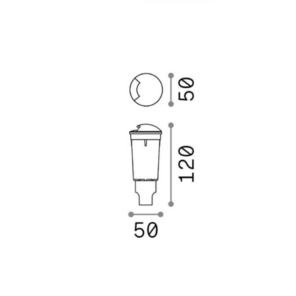 Χωνευτό Φωτιστικό IP67 1xG9 1.7W Way One Side -  IDEAL LUX