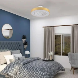 Chilko 36W 3CCT Ανεμιστήρας Οροφής Με LED Φως, Χρυσός