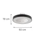 Chilko 36W 3CCT Ανεμιστήρας Οροφής Με LED Φως, Μαύρος
