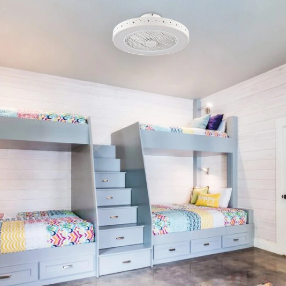 Almanor 36W 3CCT Ανεμιστήρας Οροφής Με LED Φως, Λευκός