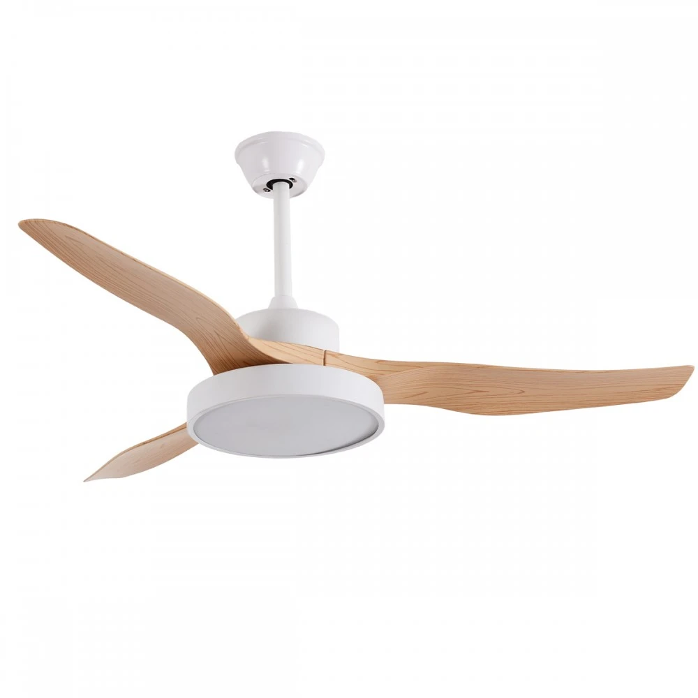 it-Lighting Nitinat 25W 3CCT LED Fan Light in White and wooden Color (102000210)
