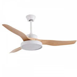 it-Lighting Nitinat 25W 3CCT LED Fan Light in White and wooden Color (102000210)