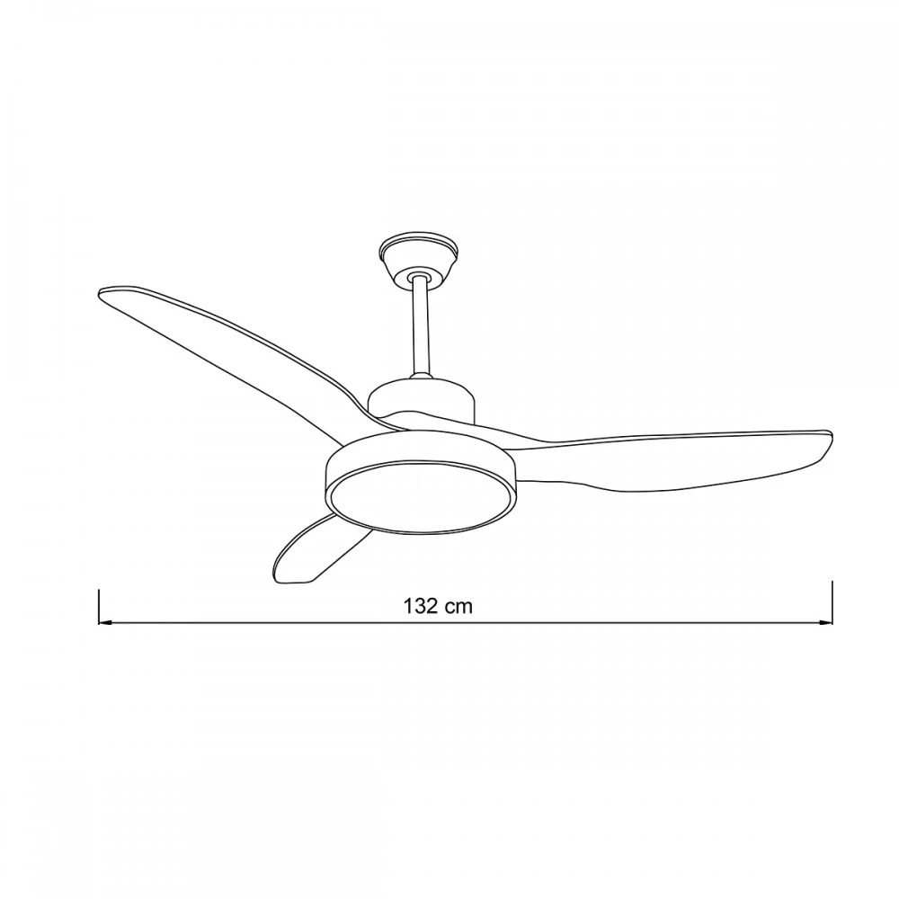 it-Lighting Nitinat 25W 3CCT LED Fan Light in White and wooden Color (102000210)