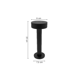 Inlight Rechargeable LED 2W 3CCT Touch Table Lamp Black D:22cmx9cm (3053-Black)