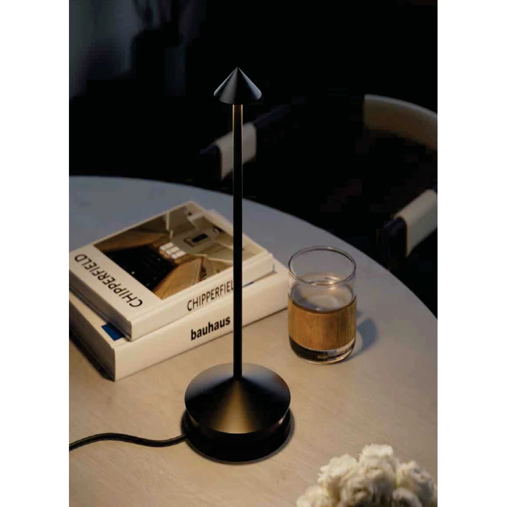 Inlight Επιτραπέζιο επαναφορτιζόμενο φωτιστικό LED 2W - Μαύρο 