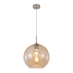 Κρεμαστό φωτιστικό από μελί γυαλί 1XE27 D:30cm - InLight