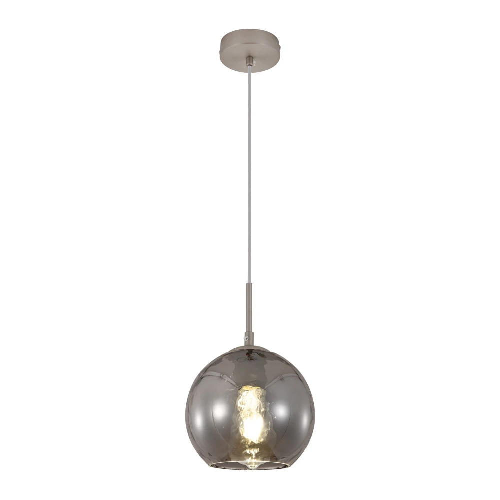 Κρεμαστό φωτιστικό από φιμέ γυαλί 1XE27 D:18cm - InLight