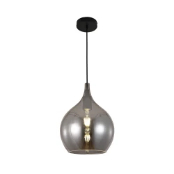 Κρεμαστό φωτιστικό από φιμέ γυαλί 1XE27 D:26cm - InLight