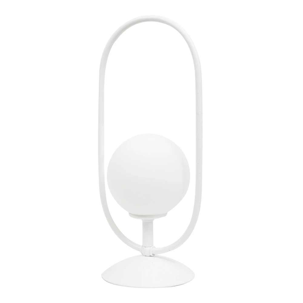 Επιτραπέζιο φωτιστικό σε λευκή απόχρωση και λευκή οπαλίνα 1XG9 D:40cm - InLight