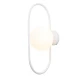 Επιτοίχιο φωτιστικό σε λευκή απόχρωση και λευκή οπαλίνα 1XG9 D:40cm - InLight