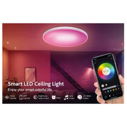 Πλαφονιέρα οροφής LED 48W RGBW (with controller) D:37.5cm - InLight