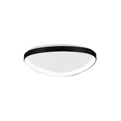 Inlight Πλαφονιέρα οροφής LED 25W 3CCT από μαύρο μέταλλο και ακρυλικό D:61,5x5cm (42043-Black)