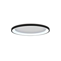 Inlight Πλαφονιέρα οροφής LED 28W 3CCT από μαύρο μέταλλο και ακρυλικό D:60x5cm (42044-B-Black)