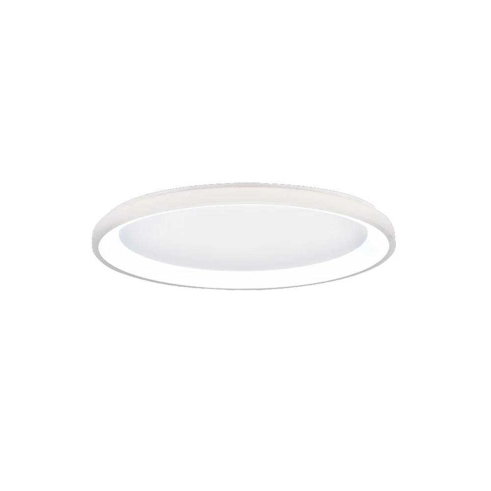 Inlight Πλαφονιέρα οροφής LED 28W 3CCT από λευκό μέταλλο και ακρυλικό D:80x5cm (42044-B-White)