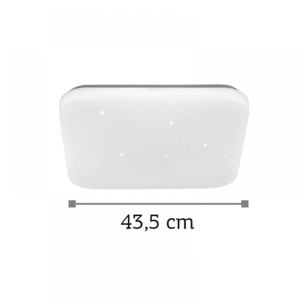 LED Πλαφονιέρα Οροφής Από Λευκό Ακρυλικό 32W Inlight