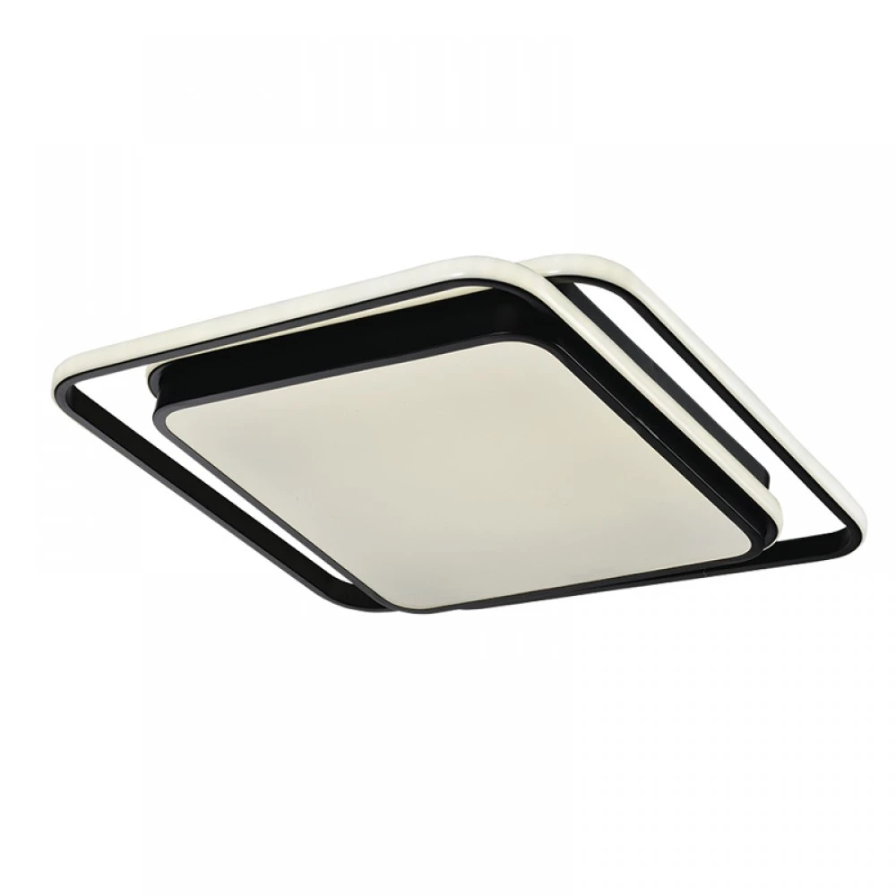 Πλαφονιέρα οροφής LED 60W 3CCT από αλουμίνιο σε μαύρη απόχρωση D:43cm - InLight