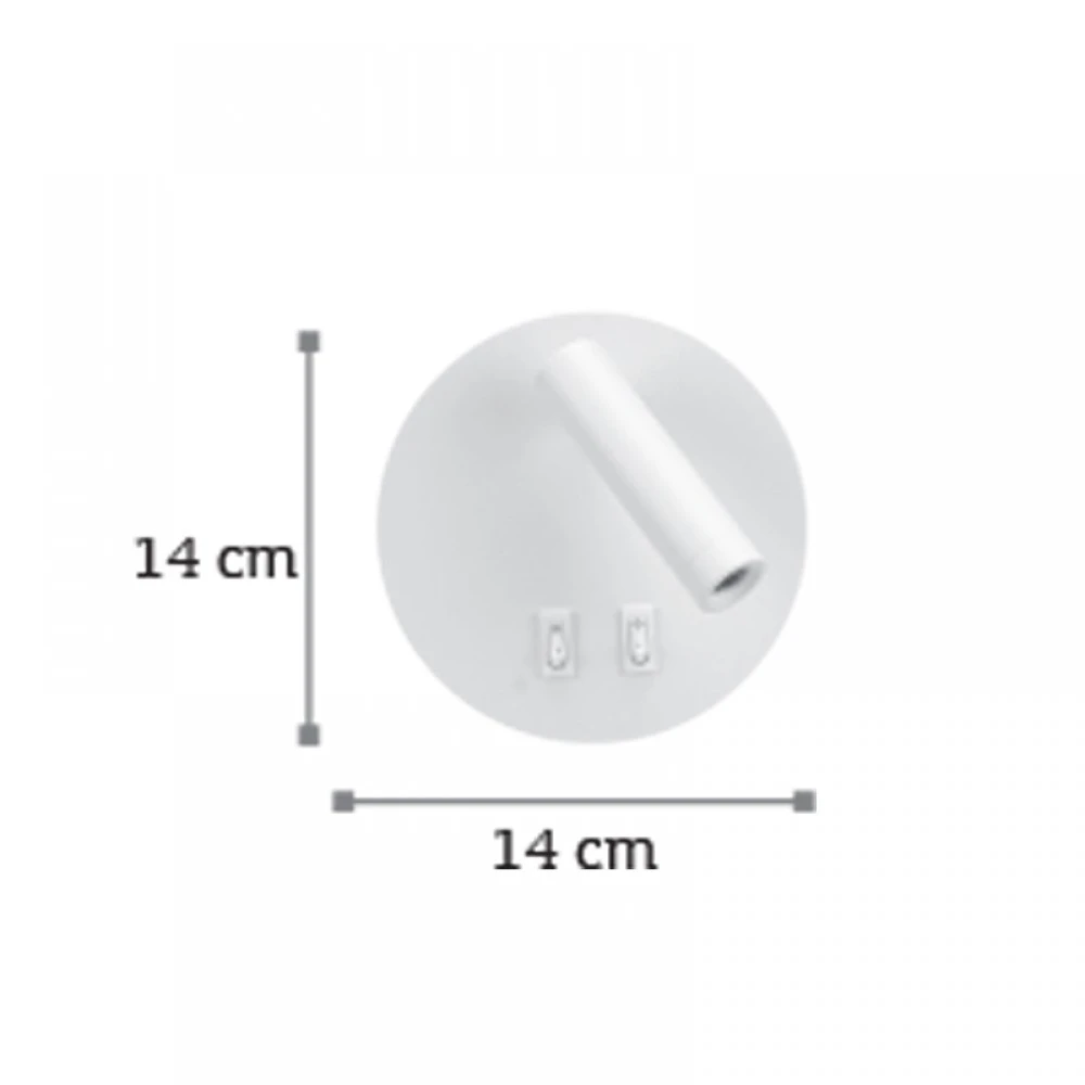 LED Επιτοίχιο Φωτιστικό Από Μαύρο Μέταλλο 3W-6W InLight