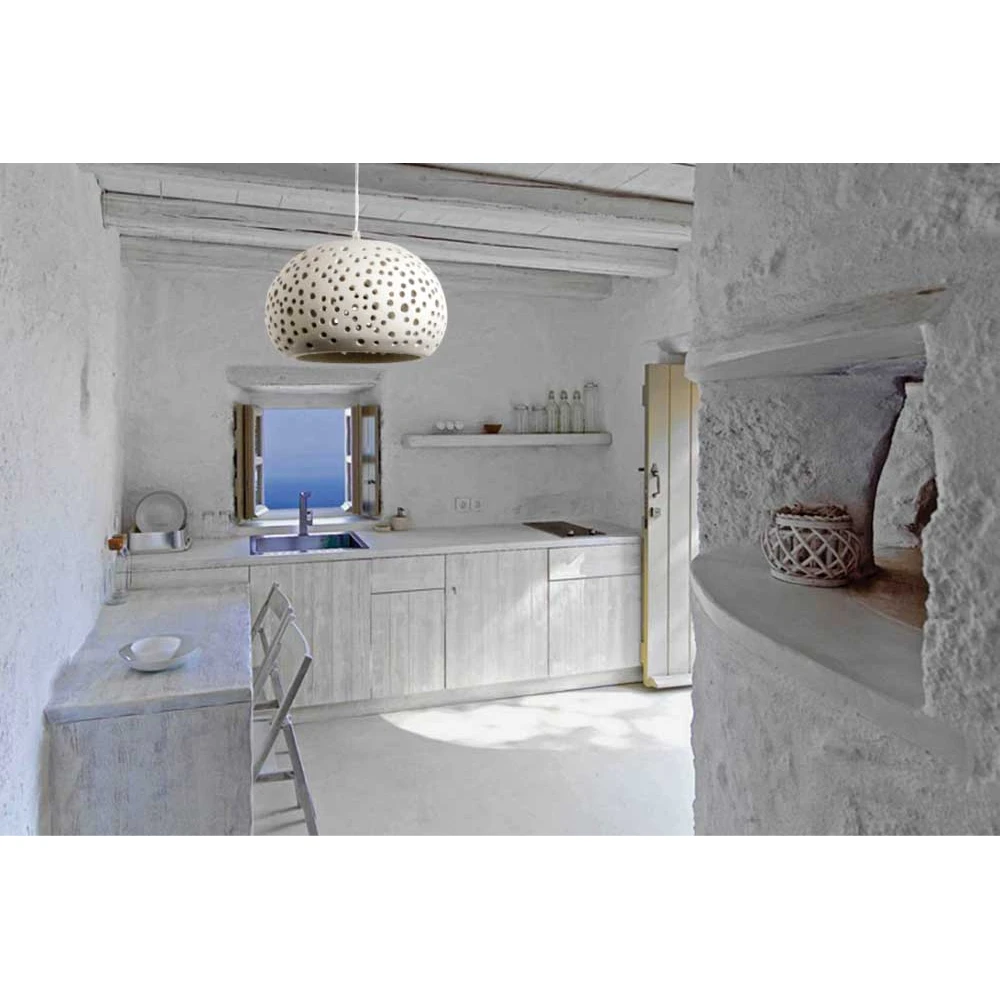 Κρεμαστό Φωτιστικό Λευκό Από Γύψο 28cm 1xE27 - InLight