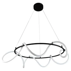 LED Κρεμαστό Φωτιστικό Σωλήνας Σιλικόνης Φ80CM 80W DIMMABLE - InLight