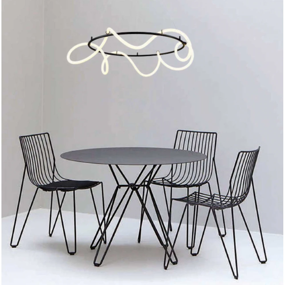 LED Κρεμαστό Φωτιστικό Σωλήνας Σιλικόνης Φ80CM 80W DIMMABLE - InLight
