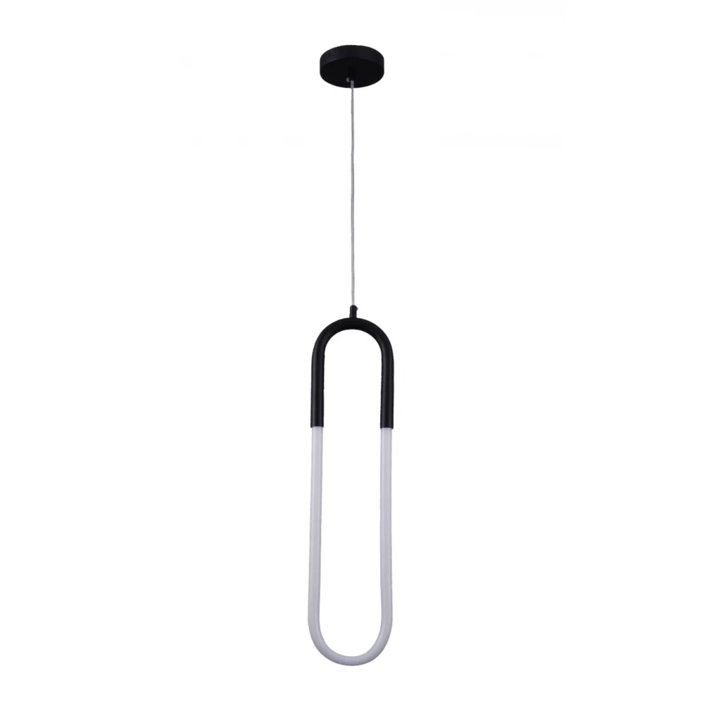 LED Κρεμαστό Φωτιστικό Μαύρο Μεταλλικό & PVC 6W - InLight