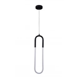 LED Κρεμαστό Φωτιστικό Μαύρο Μεταλλικό & PVC 6W - InLight