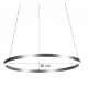 Inlight Κρεμαστό φωτιστικό LED 36W 3CCT (by switch on base) D:80cm (6095-AB-Silver)