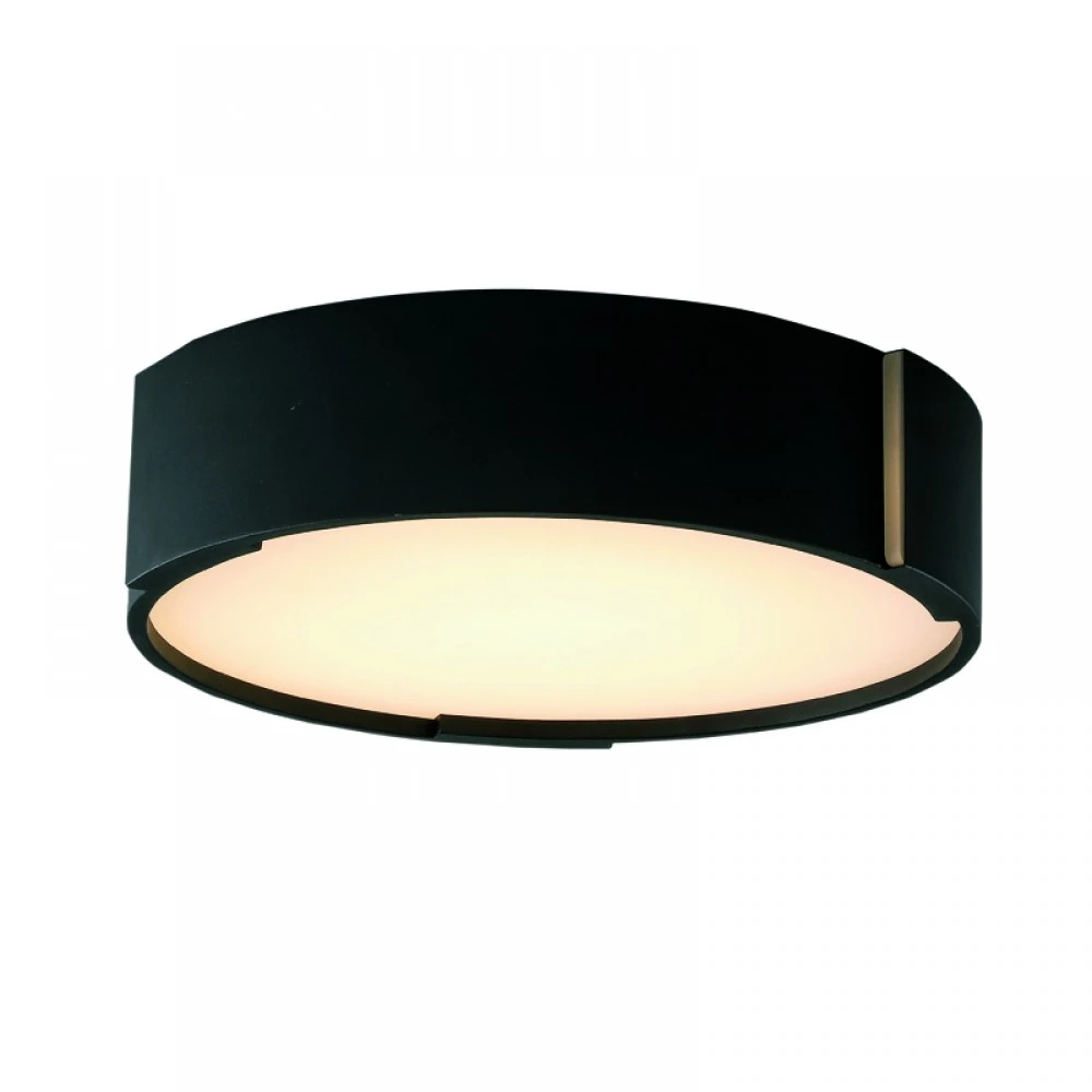 LED Φωτιστικό Οροφής Από Αλουμίνιο σε Μαύρη Απόχρωση και Ακριλικό 26W - InLight