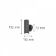 Ouachita 2xGU10 Απλίκα Up-Down Εξωτερικού Χώρου Λευκό IP44 D15.2cmx11.3cm - it-Lighting