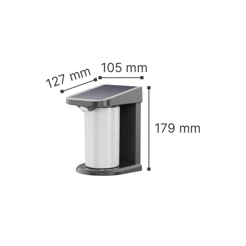 InLight Mirror- LED 1,5W 3000K/6000K Outdoor Light in Black Color (80204210S)